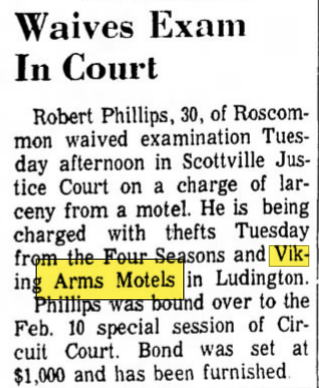 Viking Arms Inn (Viking Arms Motel) - 1966 Robbery